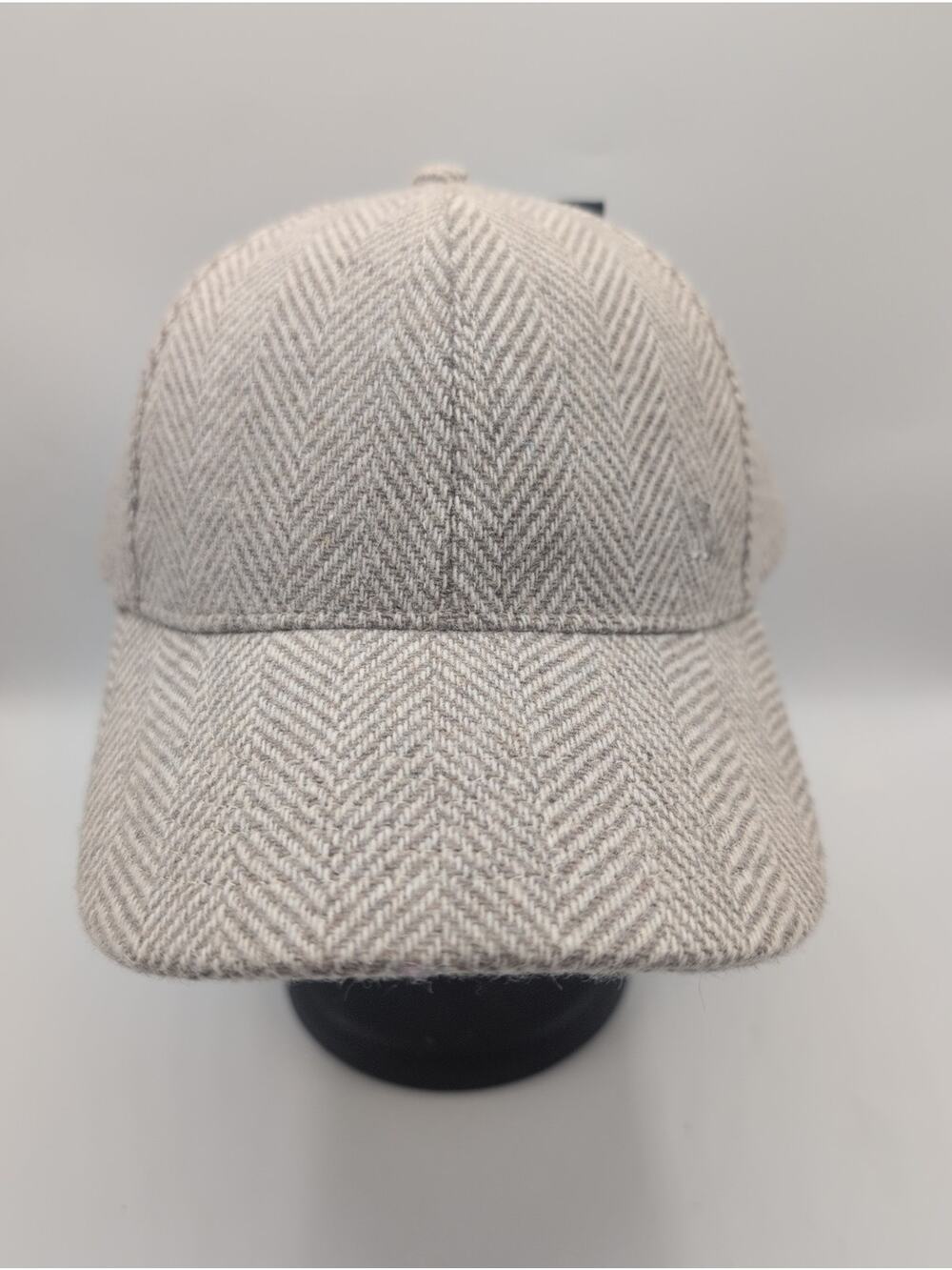 VRST Men's Tan Wool Blend Hat Cap Adjustable New With Tags Neutral Chevron NEW